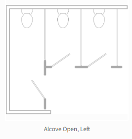 Left-hand Alcove Open