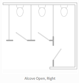Right-hand Alcove Open