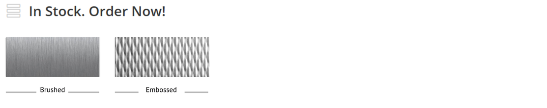 Stainless Steel color chart